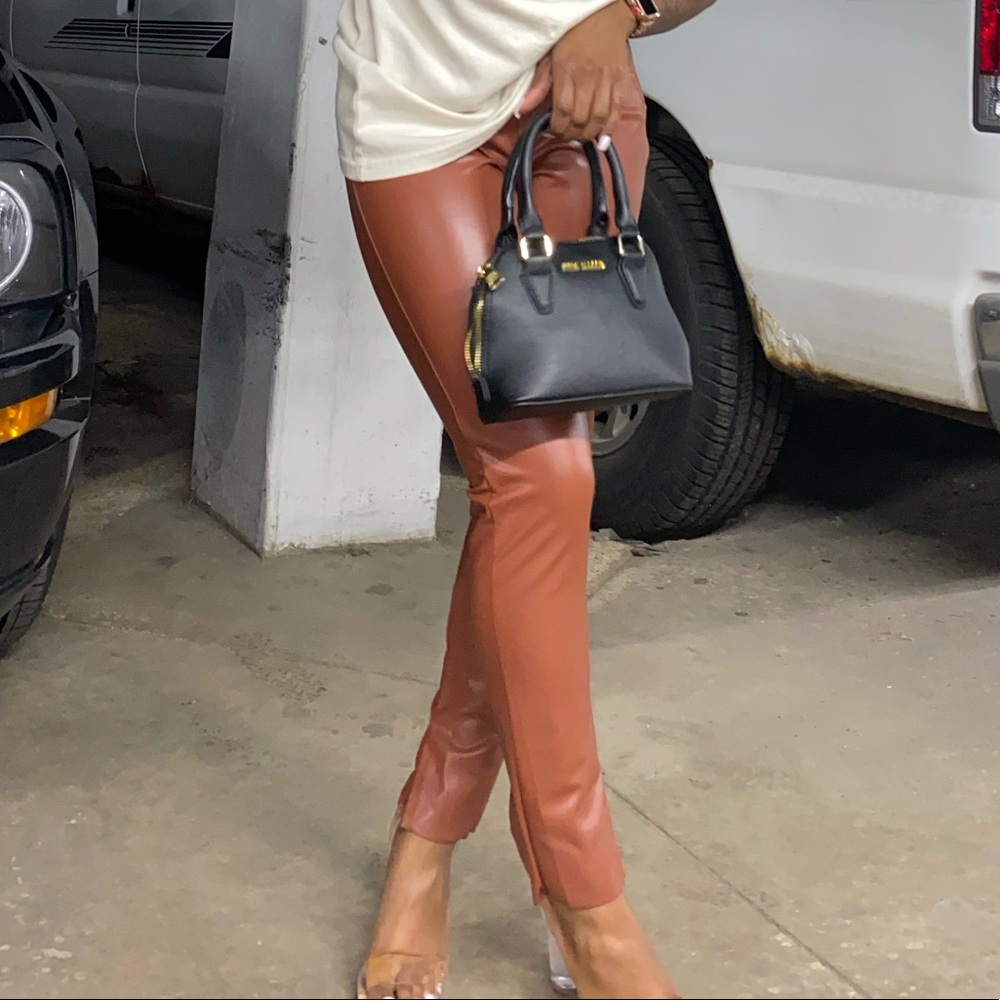 Brown Leather Pants